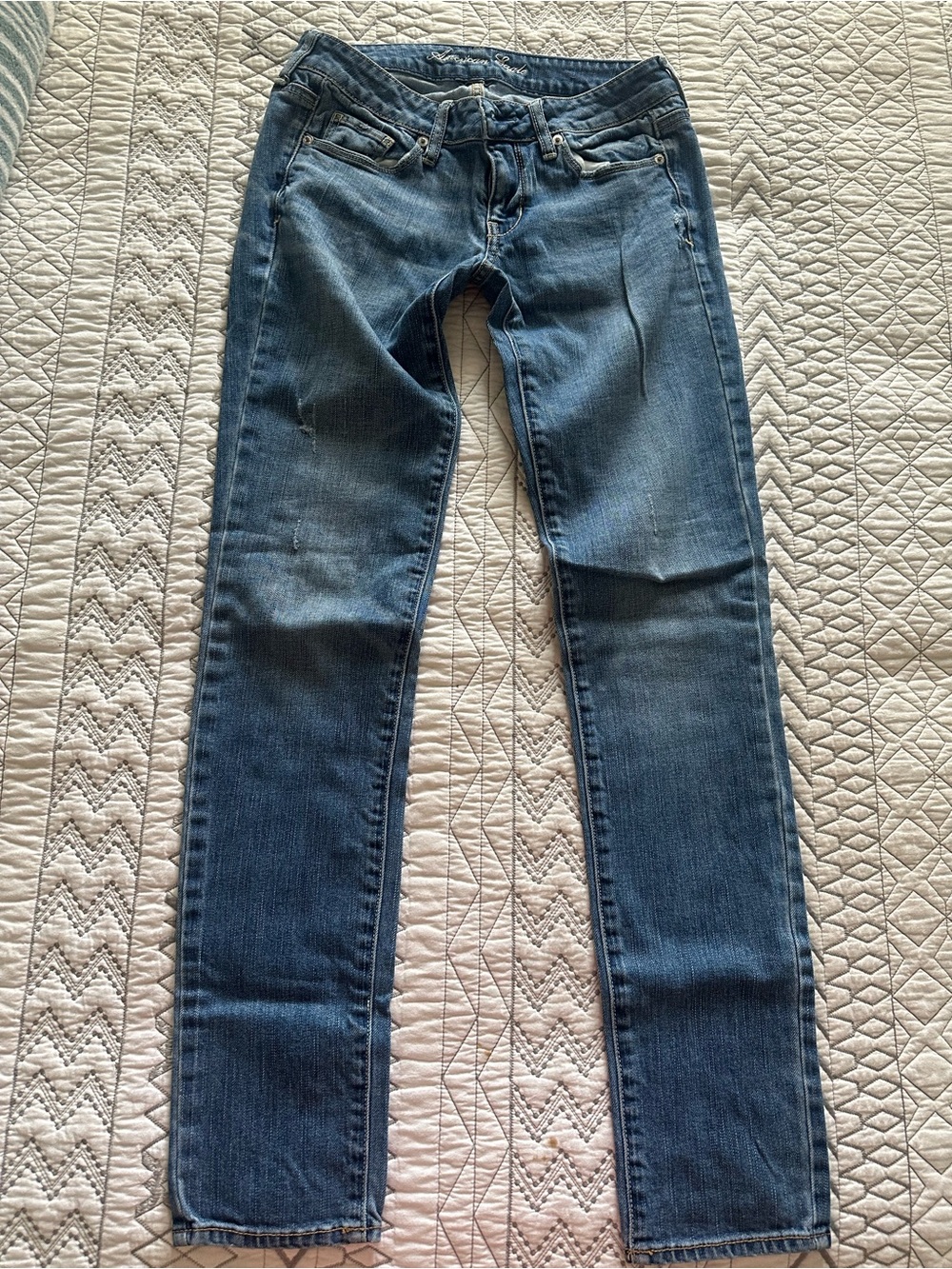 Classic Straight-Leg Blue Jeans